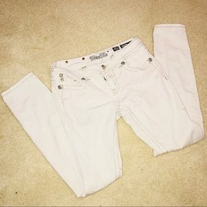 Bedazzled White Miss Me Jeans